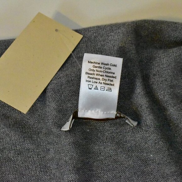 Coldwater Creek Sleeveless Draped Open Front Waterfall Front Vest Gray S… - Picture 7 of 8